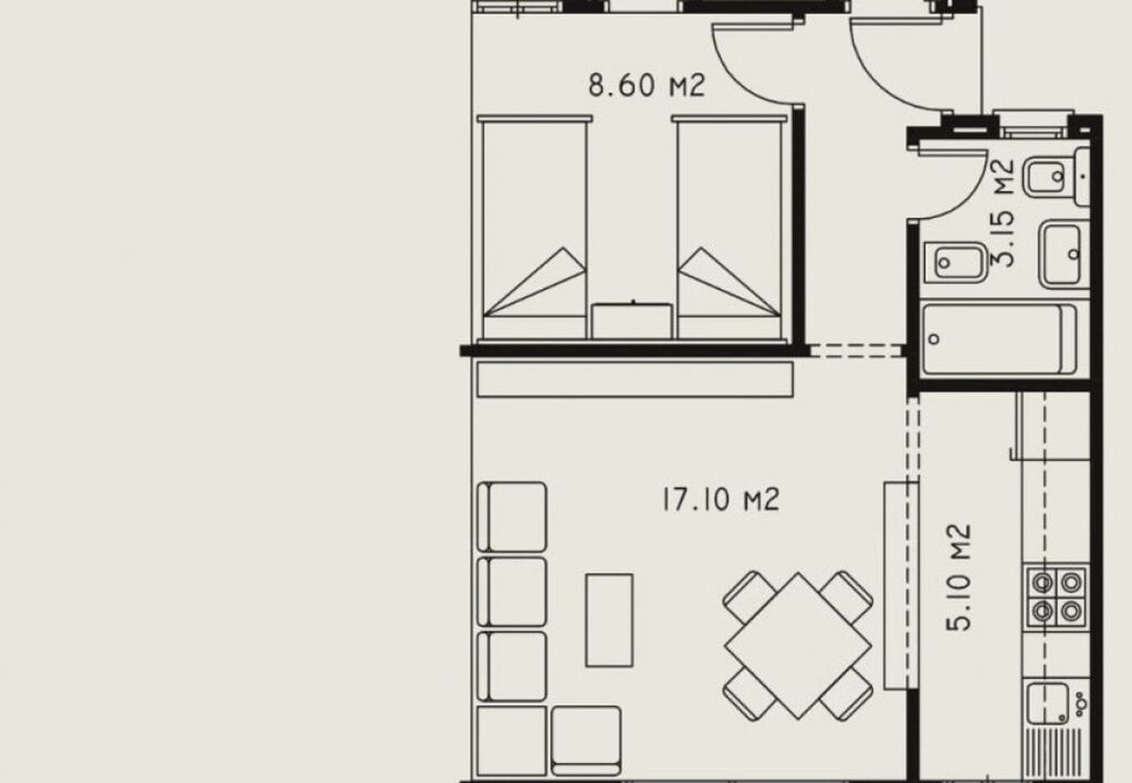 Appartement te koop in 
